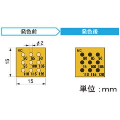 アセイ工業(yè) 9MC80 半導(dǎo)體示溫標(biāo)簽9溫顯示類型