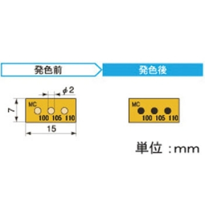 アセイ工業(yè) 3MC100 半導(dǎo)體示溫標(biāo)簽3溫顯示類(lèi)型