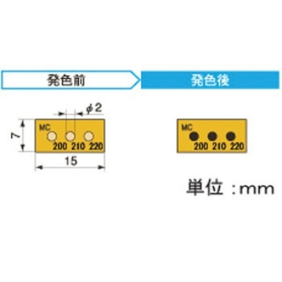 アセイ工業(yè) 3MC200 半導(dǎo)體示溫標簽3溫顯示類型