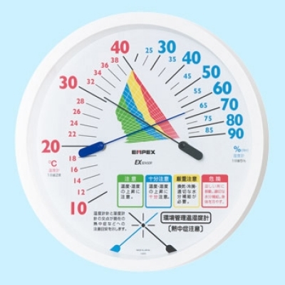 エンペックス気象計(jì) TM-2485 環(huán)境管理溫?濕度計(jì)“中暑注意”