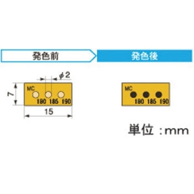アセイ工業(yè) 3MC180 半導體示溫標簽3溫顯示類型
