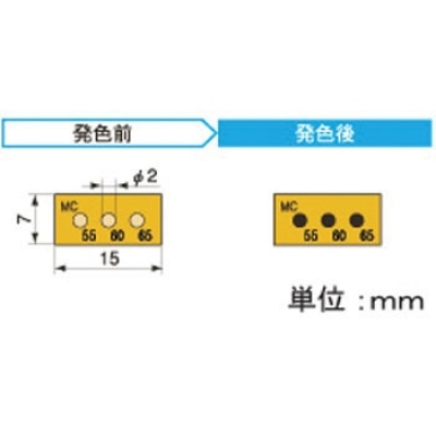 アセイ工業(yè) 3MC55 半導體示溫標簽3溫顯示類型