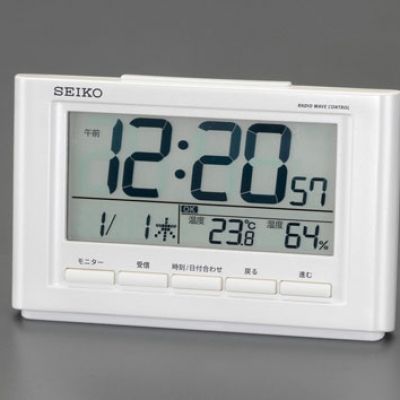 喜一 ESCO EA798CS-5 83x136x45mm[電波]置時(shí)計(jì) 廣州藤野代理