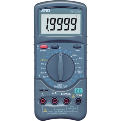 AND 艾安得  AD5536數(shù)字萬用表高分辨率、高功能自動斷電功能