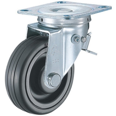 HAMMER CASTER 錘牌 腳輪 420F0SCHR125-鏈球方向限制橡膠B車(chē)
